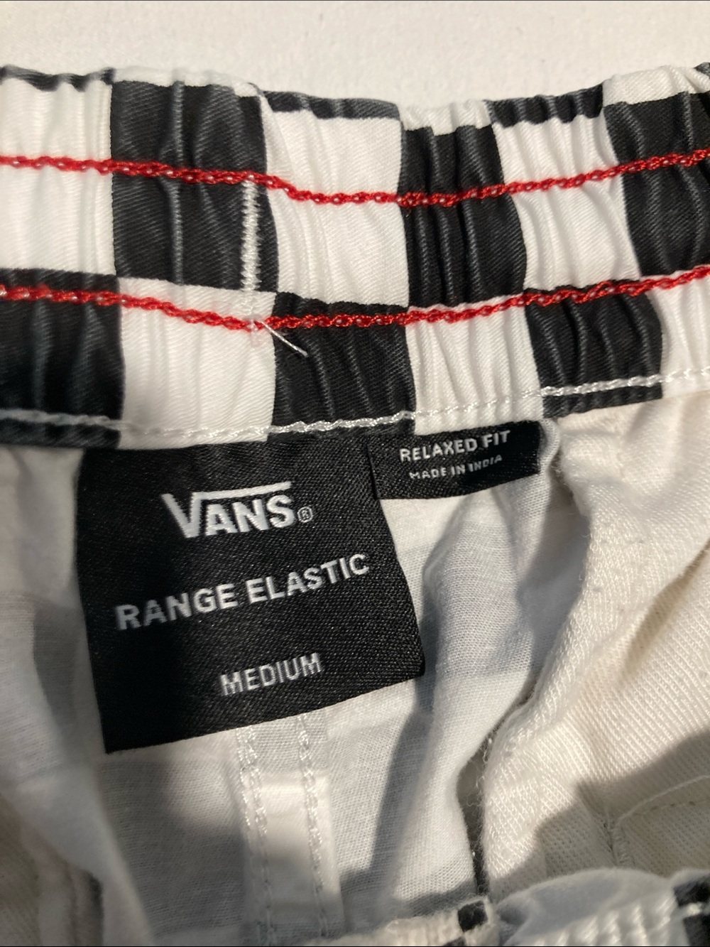 Vans Mens Black & White Checkered Casual Shorts Size Medium - Picture 4 of 8